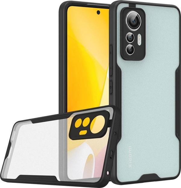 Coverzone Xiaomi Redmi Note 11e Ile Uyumlu Kılıf Pastel Renkli Kenar Perfe Tpu Silikon Kılıf Siyah - Image 1