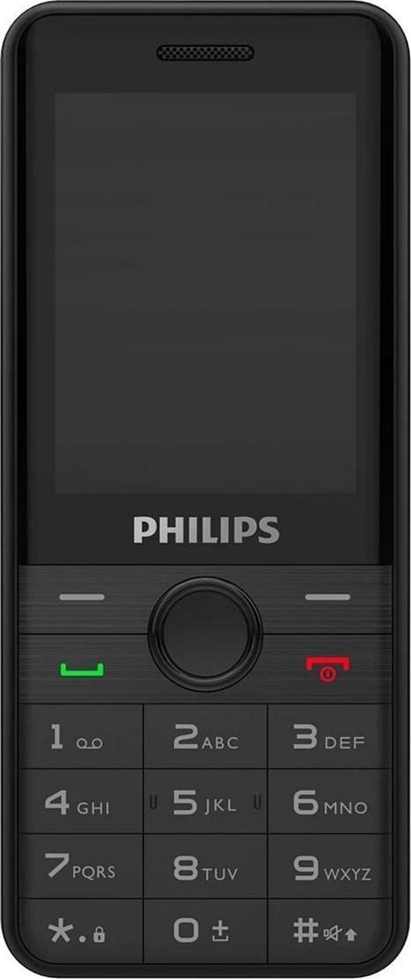 Philips Xenium E172 Kameralı Çift Sim Kart Tuşlu Cep Telefonu Siyah - Image 1