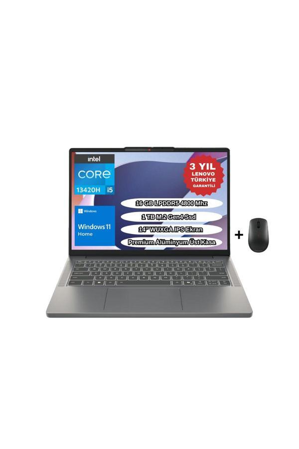 Lenovo Ip Slim 3 14Irh10 I5-13420H 16Gb 1Tb Ssd 14" W11 83K00028Tr Laptop - Mouse Wz9 - Image 1
