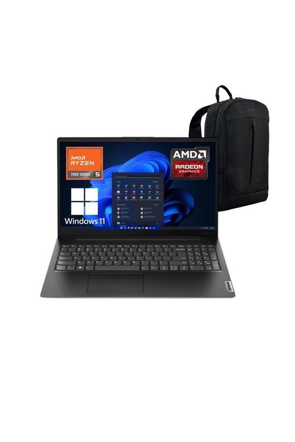 Lenovo V15 R5-7520U 16Gb 1Tb Ssd 15.6" Fhd Win11 Bilgisayar 82Yu0123Tx - Webzone Çanta Wz02 - Image 1