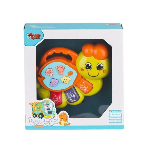 Nessiworld JLG-855-64A Işıklı ve Müzikli Solucan Bebek Pianosu -Vardem Oyuncak - Image 1