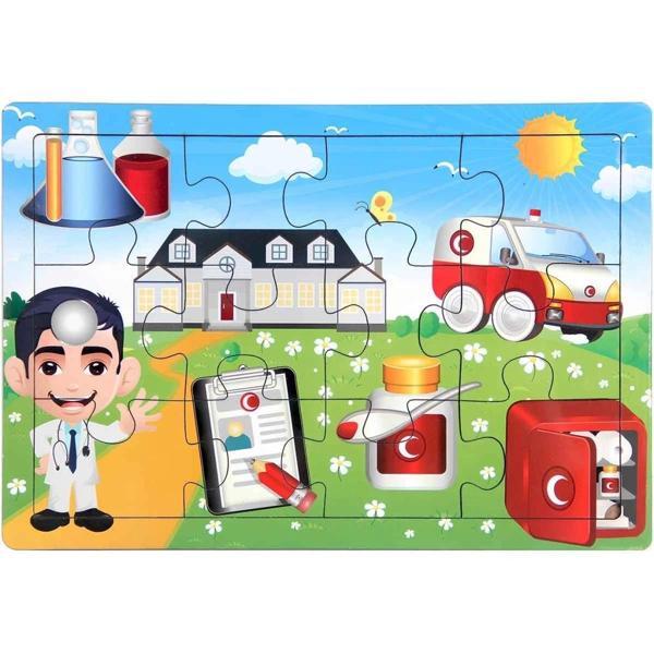 Nessiworld Ahşap Eğitici Puzzle 12 Parça - Image 1
