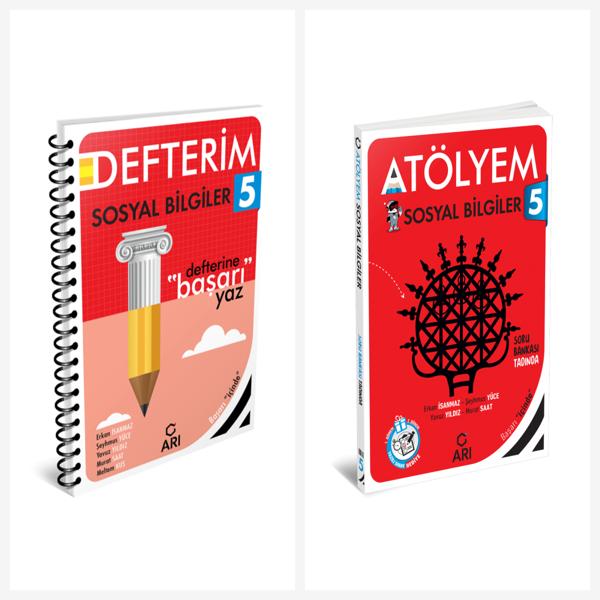 Arı 5. Sınıf Sosyal Bilgiler Akıllı Defter ve Atölyem Serisi Set 2 Kitap Arı Yayınları - Bi bigelio - Image 1