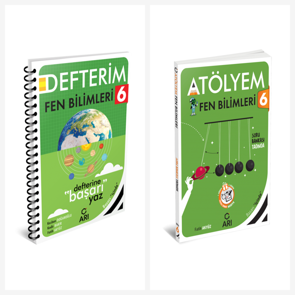 Arı 6. Sınıf Fen Bilimleri Akıllı Defter ve Atölyem Serisi Set 2 Kitap Arı Yayınları - Bi bigelio - Image 1
