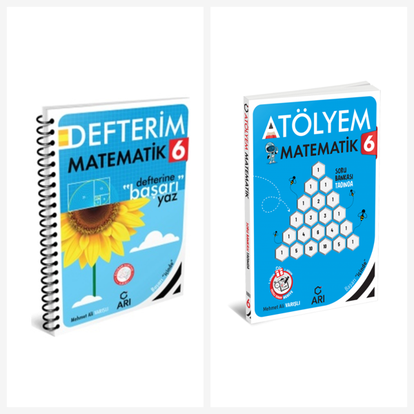 Arı 6. Sınıf Matematik Akıllı Defter ve Atölyem Serisi Set 2 Kitap Arı Yayınları - Bi bigelio - Image 1