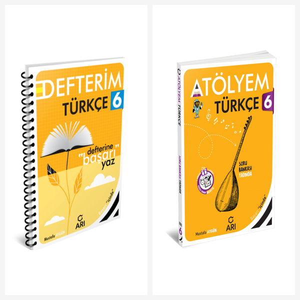 Arı 6. Sınıf Türkçe Akıllı Defter ve Atölyem Serisi Set 2 Kitap Arı Yayınları - Bi bigelio - Image 1