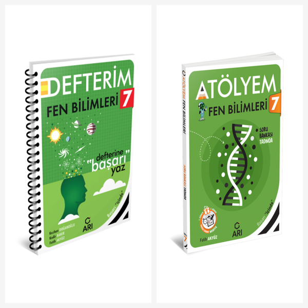 Arı 7. Sınıf Fen Bilimleri Akıllı Defter ve Atölyem Serisi Set 2 Kitap Arı Yayınları - Bi bigelio - Image 1