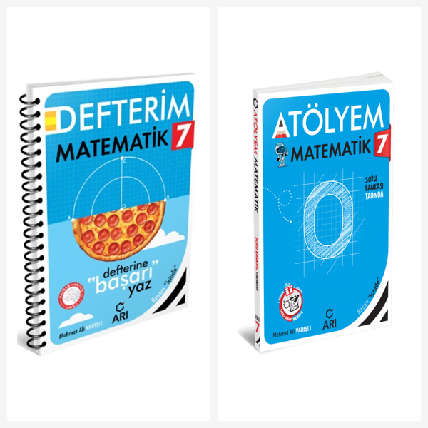 Arı 7. Sınıf Matematik Akıllı Defter ve Atölyem Serisi Set 2 Kitap Arı Yayınları - Bi bigelio - Image 1