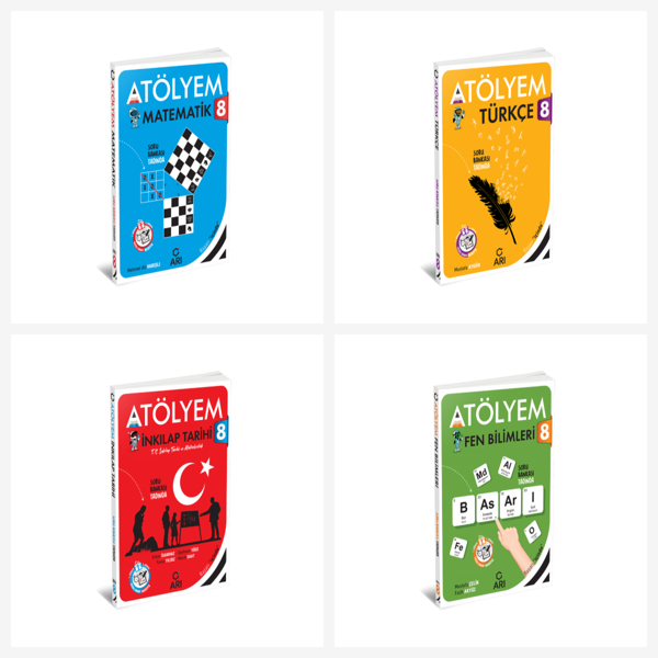 Arı 8. Sınıf Akıllı Atölyem Tüm Dersler Seti 4 Kitap Arı Yayınları - Bi bigelio - Image 1