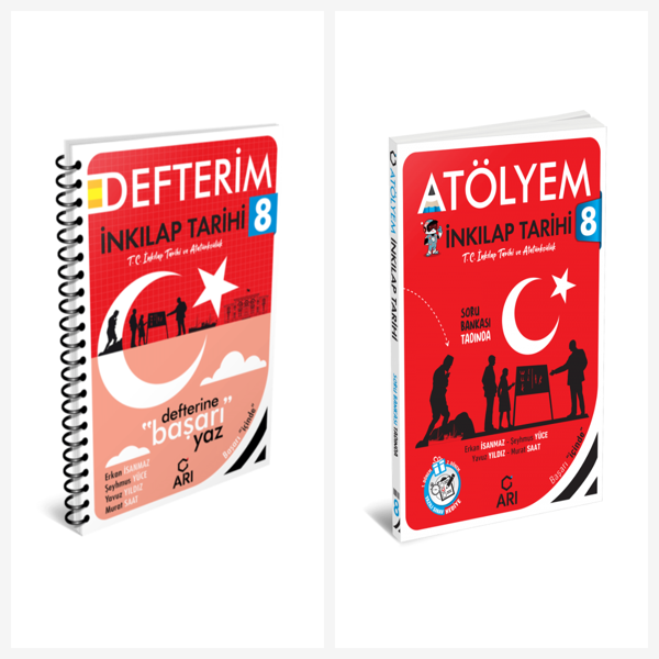 Arı 8. Sınıf Sosyal Bilgiler Akıllı Defter ve Atölyem Serisi Set 2 Kitap Arı Yayınları - Bi bigelio - Image 1