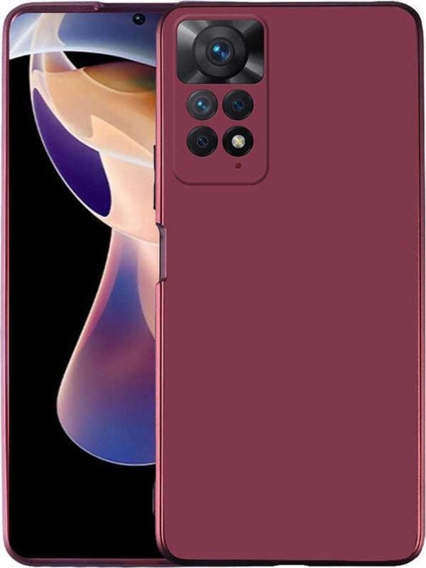 Coverzone Xiaomi Redmi Note 11s Ile Uyumlu Kılıf Premier Silikon Kapak Mürdüm - Image 1