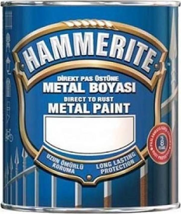 Hammerite Pürüzsüz Metal Boyası  Beyaz-0.75lt - Image 1