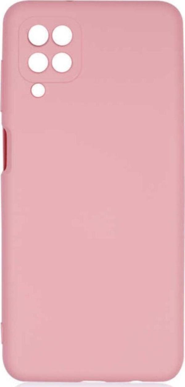 Coverzone Galaxy A12 Kılıf Delux Silkytermoplastik Kılıf Açık Pembe - Image 1
