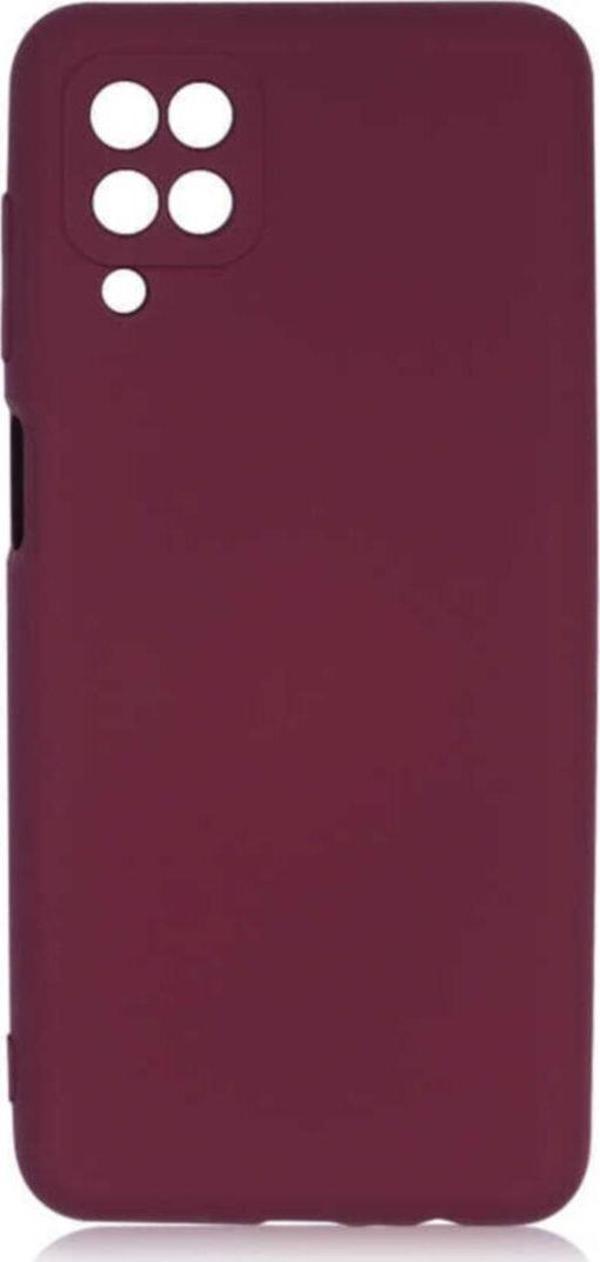 Coverzone Galaxy A12 Kılıf Delux Silkytermoplastik Kılıf Koyu Mor - Image 1