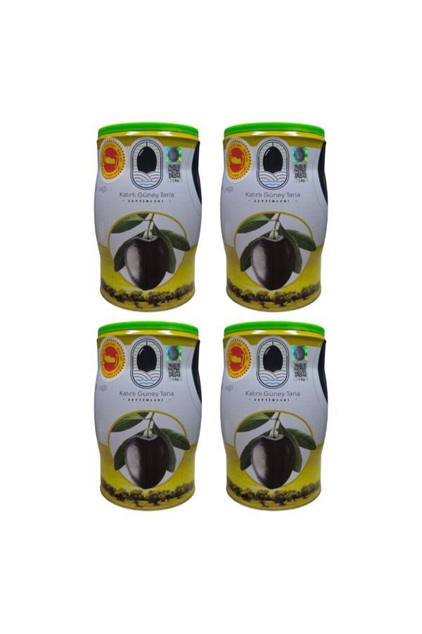 Katırlı Güney Tarla L Boy Sofralık Siyah Zeytin 4 Adet X 1 Kg - Image 1