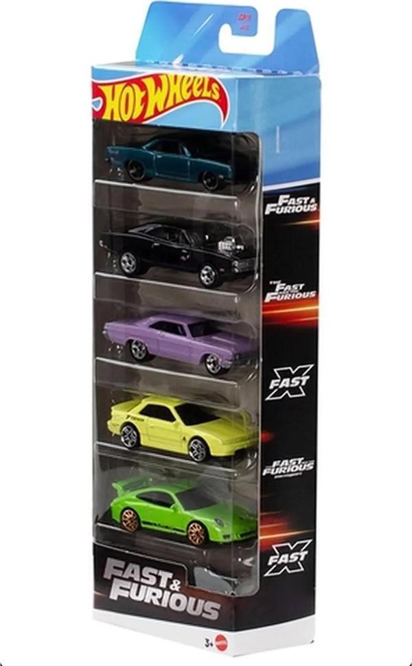 Hot Wheels Fast & Furious Temalı Beşli Araba Seti (2025) Hızlı ve Öfkeli - Image 1