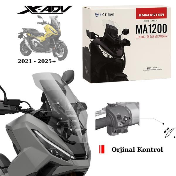 KNMASTER Elektrikli Ön Cam Mekanizması – Honda X-ADV Uyumlu - Image 1