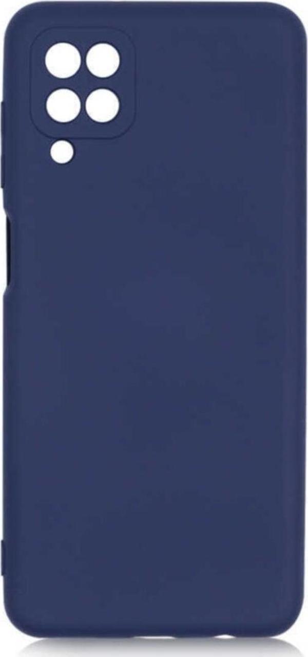 Coverzone Galaxy A12 Kılıf Delux Silkytermoplastik Kılıf Lacivert - Image 1
