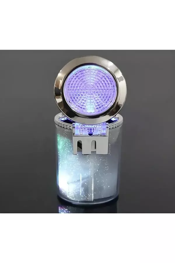 7 Renkli RGB Led Işıklı Lüx Oto Küllük Kapaklı Spor Araç İçi Küllük Araba Küllüğü - Image 1