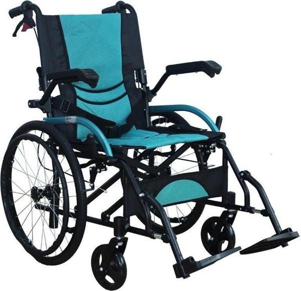 Golfi Alüminyum Tekerlekli Sandalye | Katlanabilir Hafif Transfer Sandalyesi G503 - Image 1