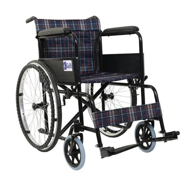 Golfi Standart Tekerlekli Sandalye | Dayanıklı Çelik Gövde, Katlanabilir Yapı, PVC Tekerlek G100 - Image 1