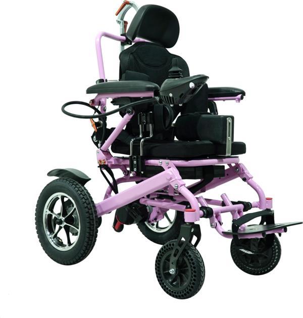 Scuba Çocuk Akülü Tekerlekli Sandalye | Hafif Yapılı Tilt Fonksiyonlu Kompakt Model S458 - Image 1