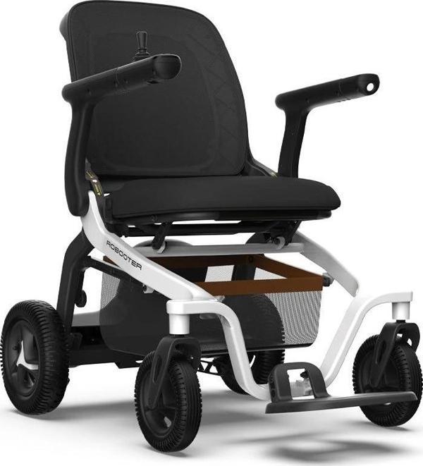 Robooter Akülü Tekerlekli Sandalye Gri | Hafif Alüminyum Gövde, Yüksek Performanslı Fırçasız Motor v - Image 1