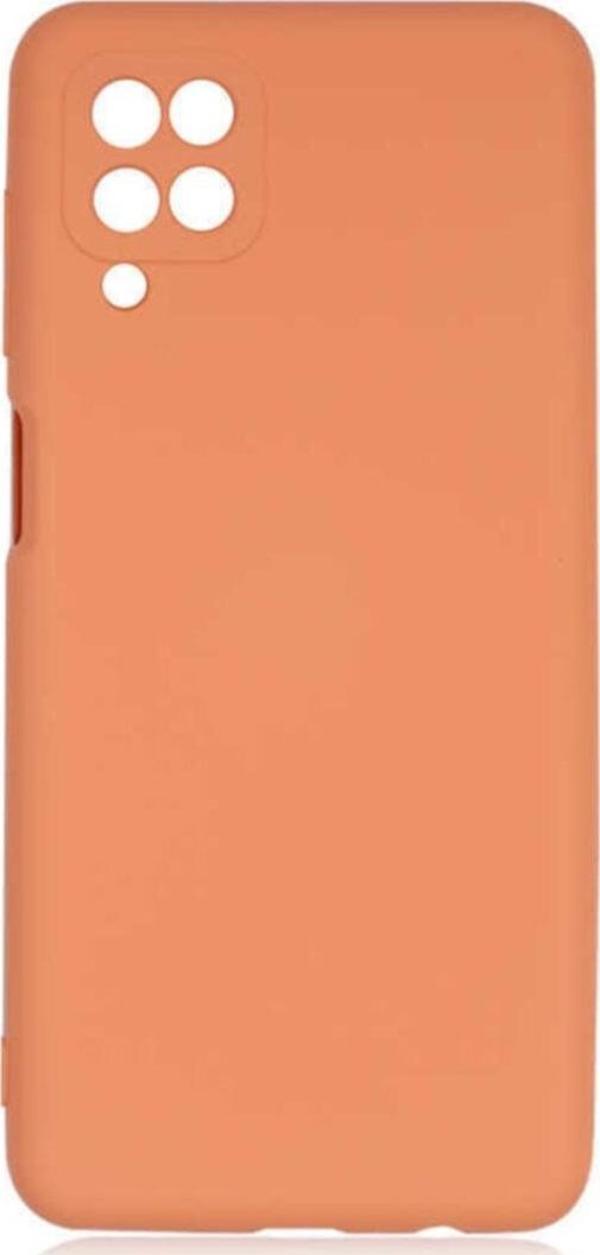 Coverzone Galaxy A12 Kılıf Delux Silkytermoplastik Kılıf Turuncu - Image 1