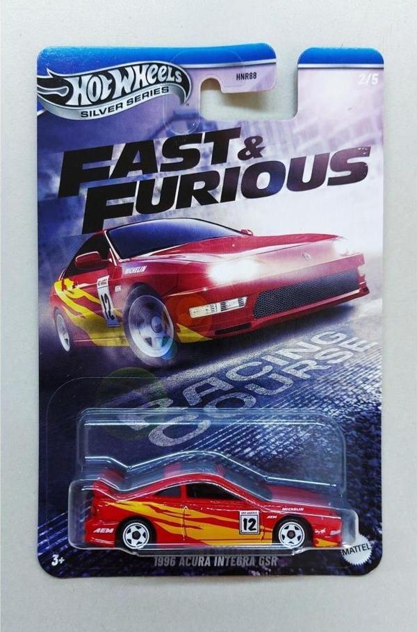 Hot Wheels Silver Series Fast & Furious 1996 Acura Integra GSR HNR88 JBY40 - Image 1