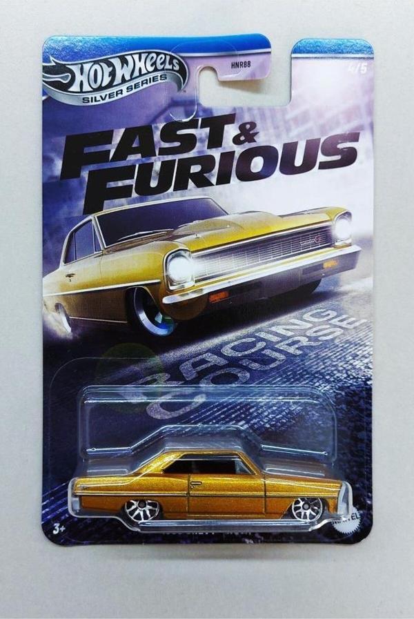 Hot Wheels Silver Series Fast & Furious 1966 Chevy Nova HNR88 JBY42 - Image 1