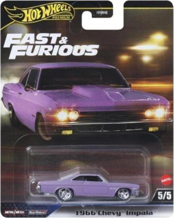 Hot Wheels Premium Fast & Furious 1966 Chevy Impala HNW46 JBL95 - Image 1