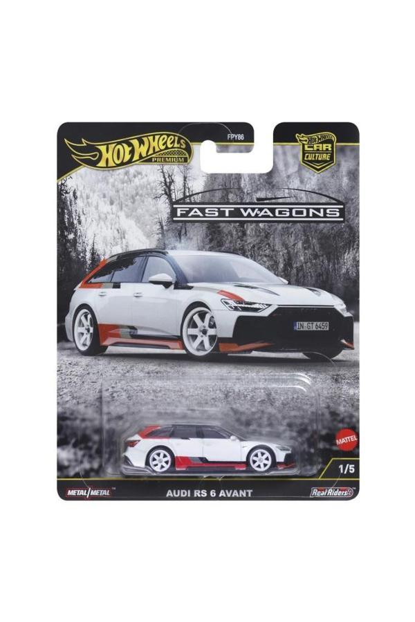 Hot Wheels Premium Fast Wagons Audi RS 6 Avant FPY86 JBK51 - Image 1