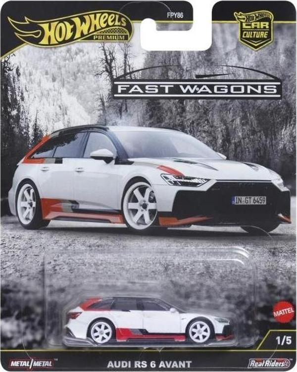 Hot Wheels Premium Fast Wagons Audi RS 6 Avant FPY86 JBK51 - Image 1