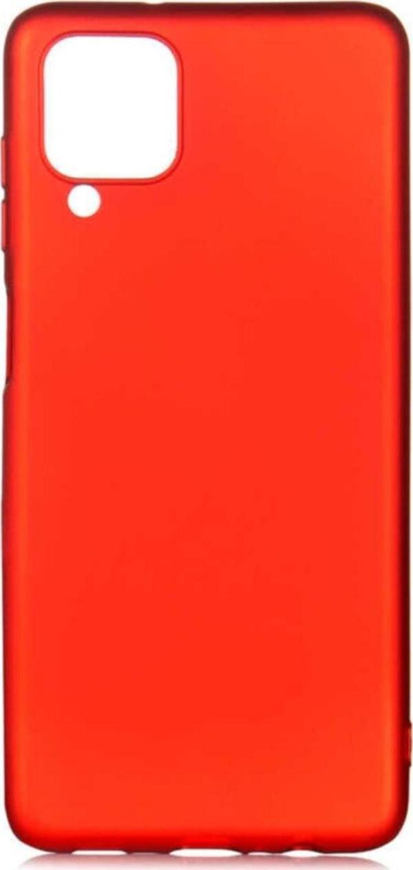 Coverzone Galaxy A12 Kılıf Premier Silikon Arka Kapak Kılıf Kırmızı - Image 1