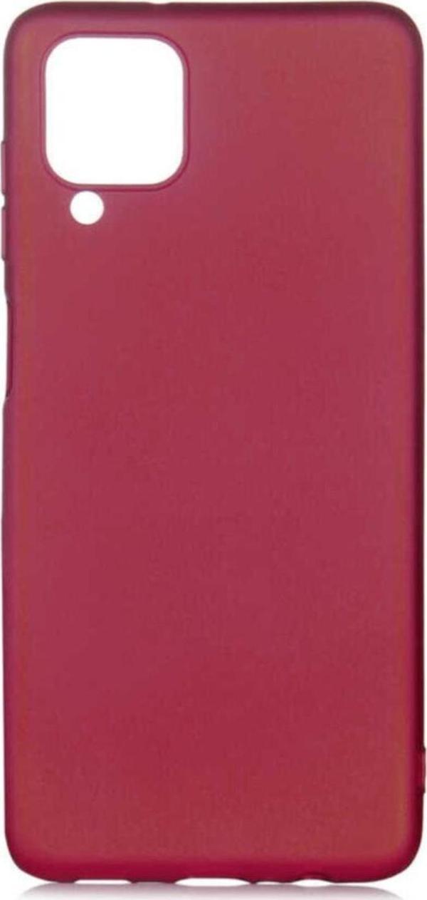 Coverzone Galaxy A12 Kılıf Premier Silikon Arka Kapak Kılıf Mürdüm - Image 1
