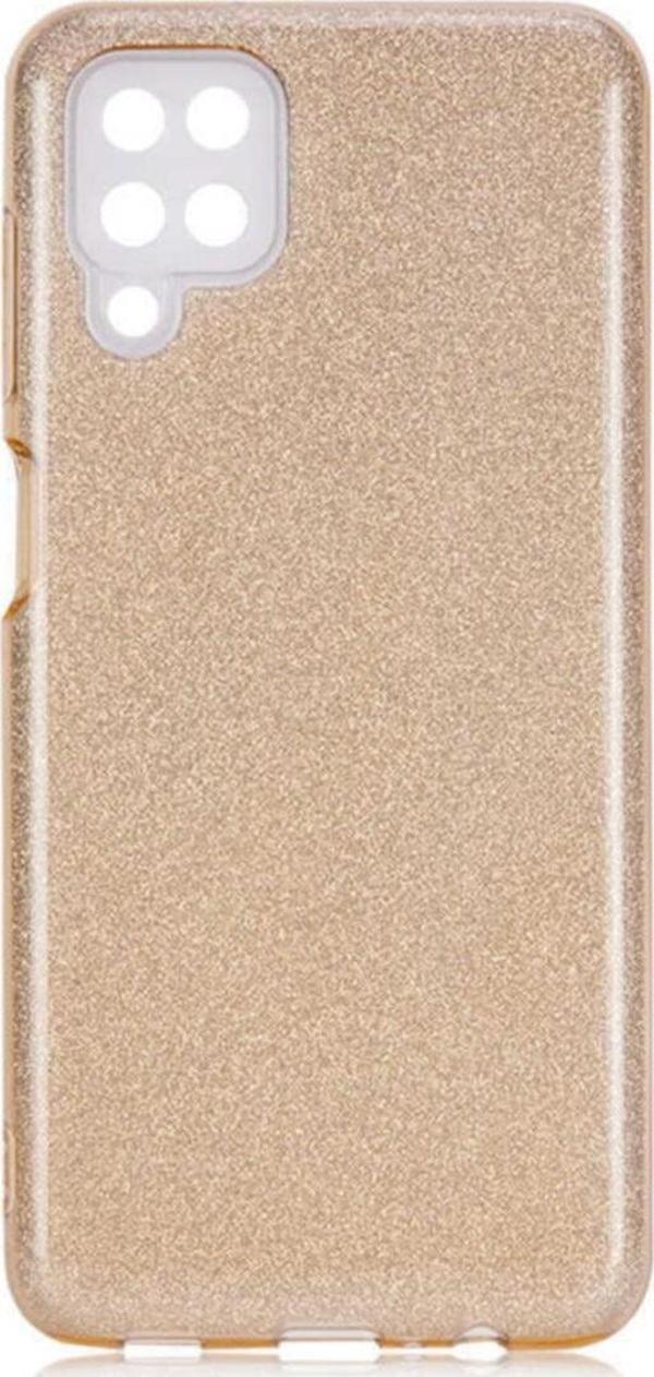 Coverzone Galaxy A12 Kılıf Shining Silikon Kılıf Shining Silikon Gold - Image 1
