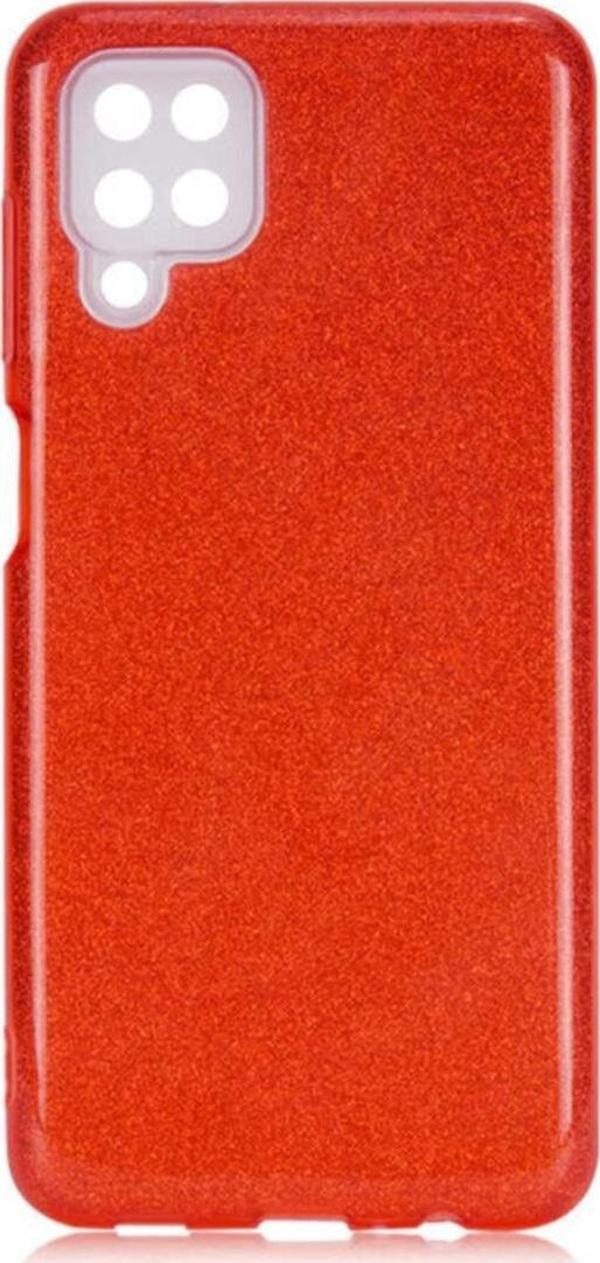Coverzone Galaxy A12 Kılıf Shining Silikon Kılıf Shining Silikon Kırmızı - Image 1