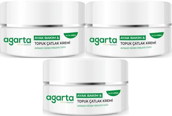 Agarta Ayak ve Topuk Çatlak Bakım Kremi 100ML (3 Lü Set) - Image 1