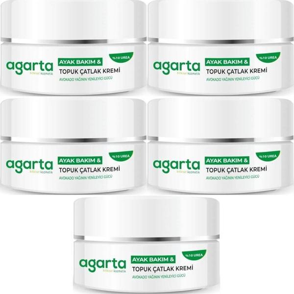 Agarta Ayak ve Topuk Çatlak Bakım Kremi 100ML (5 Li Set) - Image 1
