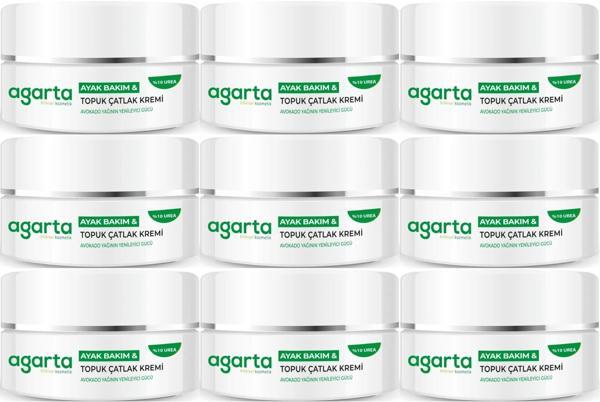 Agarta Ayak ve Topuk Çatlak Bakım Kremi 100ML (9 Lu Set) - Image 1