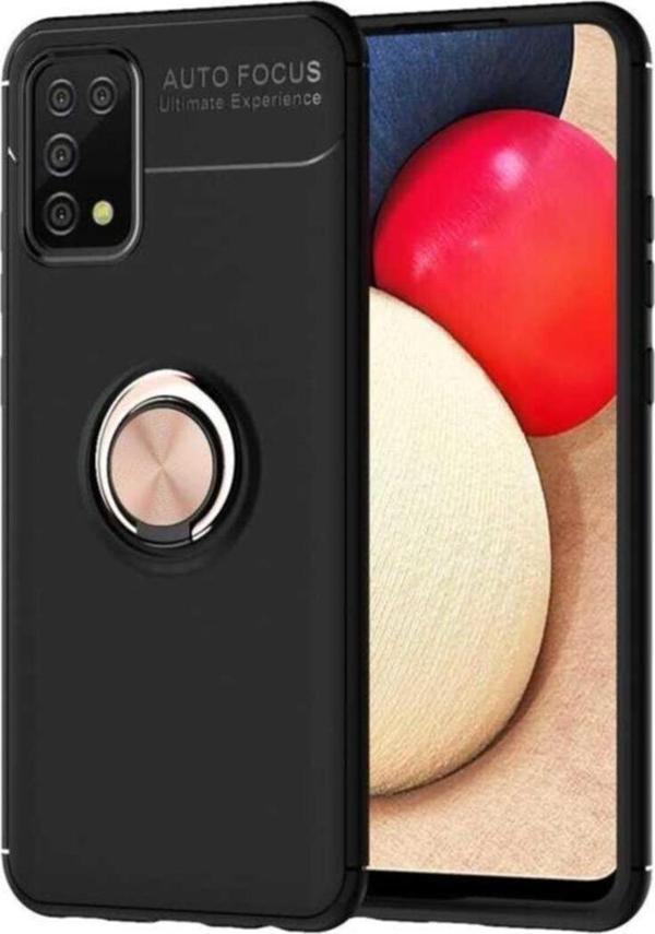 Coverzone Galaxy A12 Novel Silikon Kılıf Siyah-rosegold - Image 1