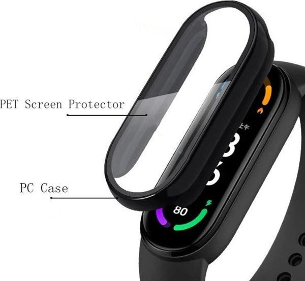 Coverzone Xiaomi Mi Band 4 Ile Uyumlu Tam Kapatan Önü Kapalı Serendipity Tempered Ekran Koruma Şeffaf - Image 1