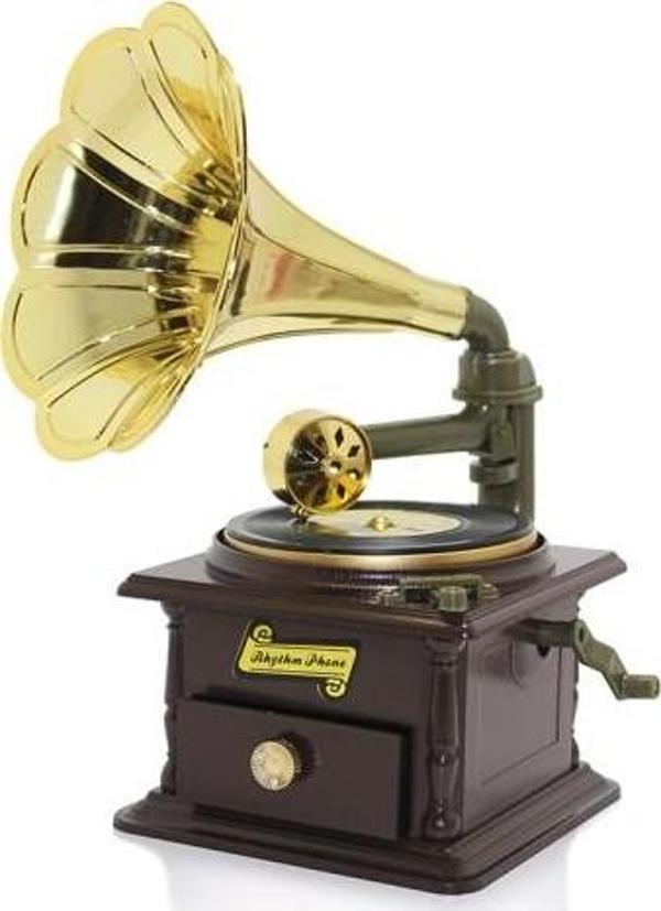 Büro Ev Ofis Dekoru için Gramafon Tarz Müzik Kutusu - Image 1