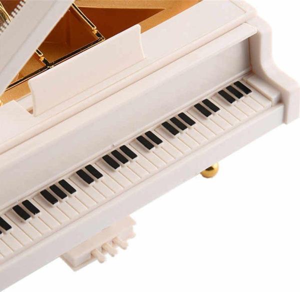 Büro Ev Ofis Dekoru için Piyano Stil Balerinli Müzik Kutusu - Image 1