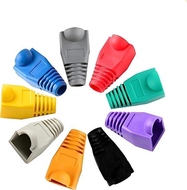 MN6 M107KB RJ45 Kılıf/200 Adet-Cat6 CAT6E Cat5 CAT5E UYUMLU/RJ45 Siyah Kılıf BOOT-RJ45 Cat5 Cat6 Kılıf - Image 1
