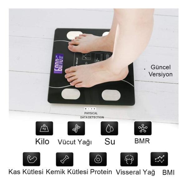 Büro Ev Ofis Hediyesi için Bluetooth Özellikli Akıllı Tartı - Image 1