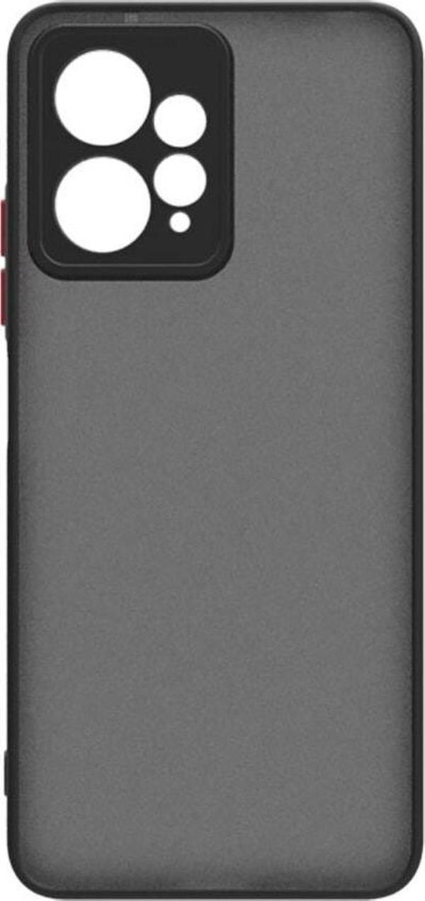 Coverzone Xiaomi Redmi Note 12 4G ile Uyumlu Kılıf Lastik Desen Kenar Kamera Korumalı Arkası Şeffaf Halx - Image 1