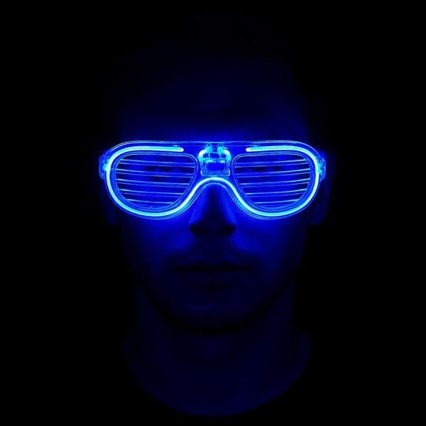 Büro Ev Ofis Parti Kostümü için 3MOD Mavi Led Neon Işıklı Parti Gözlüğü - Image 1