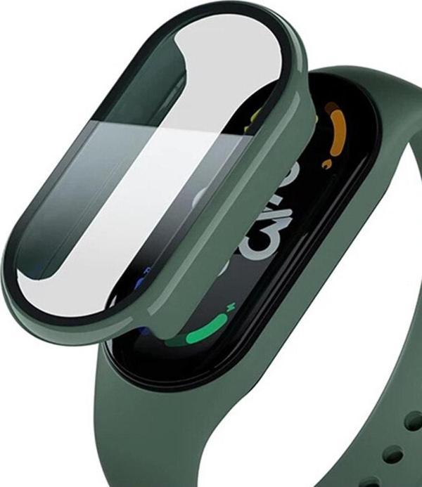 Coverzone Xiaomi Mi Band 7 Ile Uyumlu Tam Kapatan Önü Kapalı Serendipity Tempered Ekran Koruma Yeşil - Image 1
