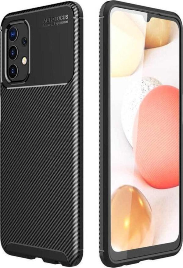 Coverzone Galaxy A32 4g Kılıf Karbon Delüx Tpu Silikon Siyah - Image 1